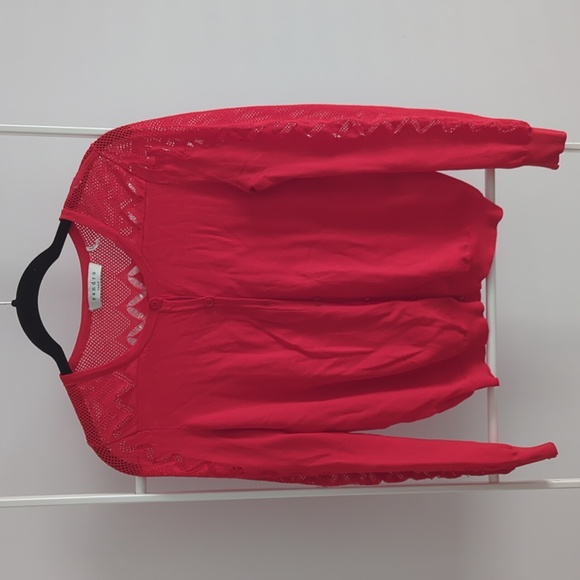 Sandro Red Cardigan - Picture 1 of 8